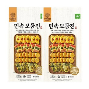 사옹원 모듬전 모둠전 1102g 동태전 오미산적 깻잎전 고기완자, 2개, 1.102kg