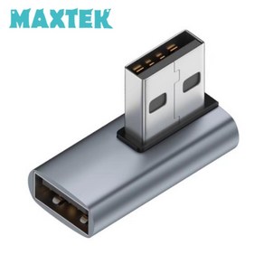 무배 맥스텍 MT464 USB3.2 M/F 연장젠더 우향90도측면꺽임