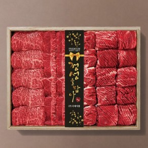 1+등급 한우프리미엄세트 1호(등심1.3kg 불갈비1kg 부채살500g), 1개