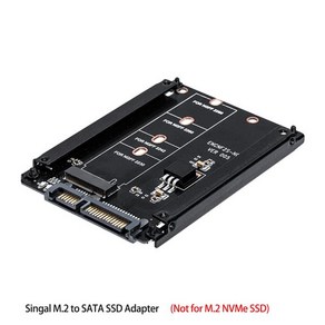 금속 케이스 듀얼 B + M 키 NGFF SSD-2.5 SATA 6Gb 어댑터 카드 인클로저 소켓 포함 NVMe 아님