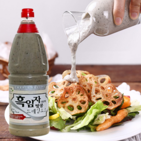 미담채 흑임자 땅콩 드레싱소스 1.9kg 흑임자드레싱, 1개
