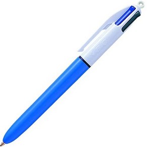 일본직발송 3. BIC 재팬 BIC 4색 볼펜 1.0mm 4CMDBLU 블루 B002KWKMG8, One Size_블루