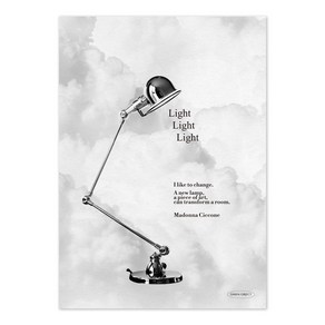 던오브젝트 구름 풍경 미드센추리 디자인 인테리어 자취방선물 포스터 - Light Light Light, A4, 선택안함, 선택안함