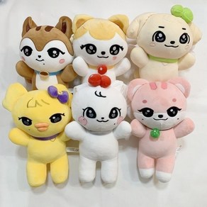 아이브 인형 세트 6종 20cm 미니브 봉제 굿즈 달이 체리 강안지 나오리 치즈 이랑이 에이트, 1개, 6종세트