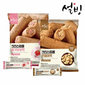 설빙 크리스피롤 인절미 500g+딸기우유 500g, 설빙 크리스피롤 인절미 50개입+딸기우유 50개, 500g, 1개