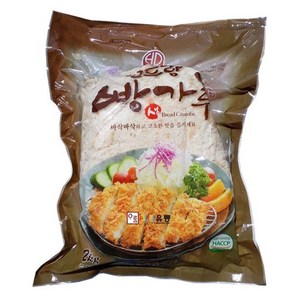 효동식품 보드람생빵가루(습식.냉동) /, 2kg, 5개