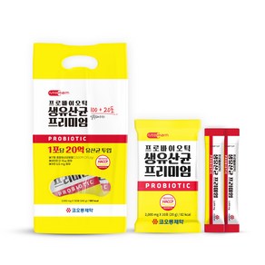 코오롱제약 생유산균 프로바이오틱스 유산균 4개월분 2+1, 360개, 240mg