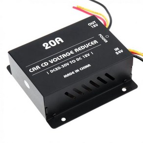 20A 360W DC 24V 12V 자동차 전력 변환기 전기 인버터 전압 감속기 스텝 다운 변압기, 1개