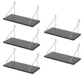 벽선반 못없이 설치하는 무타공 벽걸이선반 5개세트(3가지 고정부품 포함)