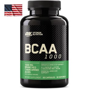 Optimum BCAA Capsules 옵티멈 BCAA 필수 아미노산 1000mg 60캡슐, 1개, 60정