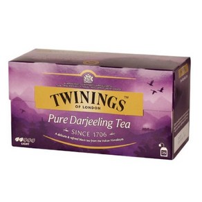 WWcha (트와이닝) 다즐링 홍차 25티백 Dajeeling Twinings, 50g, 25개입, 1개, 2g