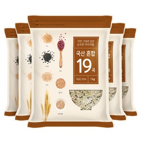 현대농산 국산 혼합 19곡 5kg (1kgx5봉), 1kg, 5개