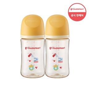 더블하트 모유실감 3세대 트윈팩 PPSU 한글 240ml