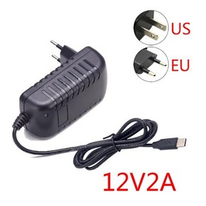 USB C 타입 ACDC 어댑터 변압기 24W 12V 2A, 2) EU, 1개