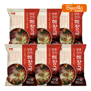고향식품 옛맛 양촌 선지해장국 600g 5+1 묶음, 1세트, 3.6kg