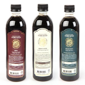 하이드로 더치커피 콜드브루 원액 블랜딩+수프리모+우간다 (500ml x 3병) 세트, 1개입, 1개, 1.5L