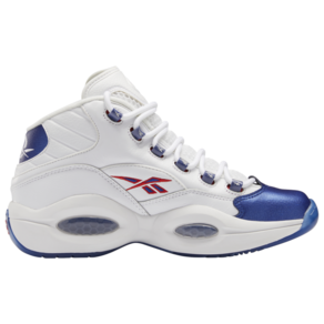 리복 Reebok Question Mid 남성 농구화 White/Blue 101980