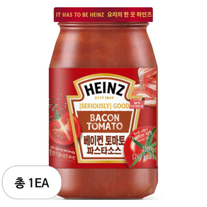 하인즈 베이컨 토마토 파스타 소스, 350g, 1개