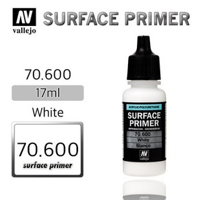 Vallejo _ 70600 Suface Pime _ 17ml _ White, 1개