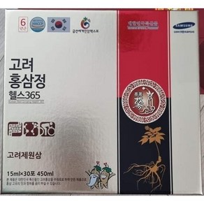 고려홍삼정 헬스365 고려제원삼 15ml 30포/소핑팩 포함/, 1개, 450ml