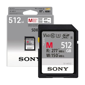 소니코리아정품 SF-M 시리즈 SDXC V60 UHS-II U3 메모리카드, 512GB, 1개