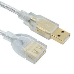 USB2.0 메모리허브 도킹스테이션 마우스 키보드 연장케이블 금도금 필터코어장착, 1개, 1m