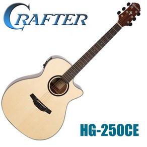 크래프터 어쿠스틱 통기타 HG-250CE EQ 컷어웨이 GA 바디 hg250ce, 1개