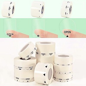 업소용포장 OPEN 배달 투명롤1000p 업소용 봉제 가게 스티커 포장 TWDC576A, 1개, 45x30mm 사각 OPEN