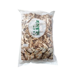 [쉐프 추천] 특A급 건 표고버섯 슬라이스 대용량 말린 표고 버섯 채 마른 건표고버섯, 1개, 1kg