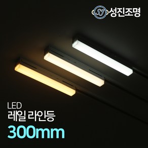 LED 라인조명 레일등기구 거실 일자등 간접등 다용도조명 / 레일라인등 300mm, 레일라인등300mm_블랙(주광색)