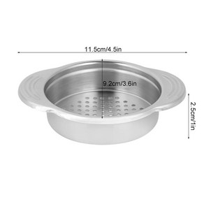 캔 채반 소쿠리 야채 과일 콩 참치, 1개, 1.silve