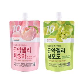 홈플러스시그니처 곤약젤리 2종세트(복숭아 청포도), 150g, 1개