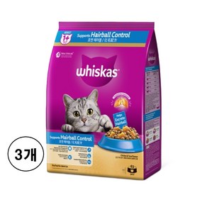 위스카스 고양이 건식사료, 닭+참치, 1.1kg, 3개