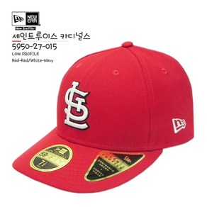 뉴에라 [슈즈네][정품] MLB 로우 프로파일 사이즈캡 세인트루이스 카디널스 블랙 온 블랙 59FIFTY 메이저리그 선수모자 미국직배송