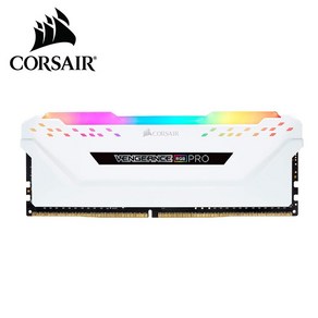 Cosai Vengeance RGB PRO LED 데스크탑 메모리 흰색 DDR4 3200MHz C16 16GB 2x8GB, 01 1x8GB 3600MHz White, 1개