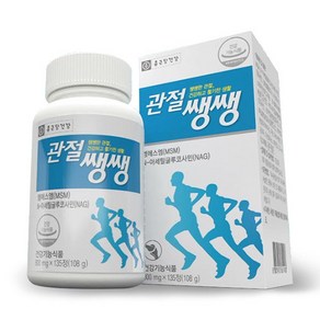 종근당건강 관절쌩쌩 800mg x 135정 6개월분(4통구성) 관절 연골영양제, 4개, 108g