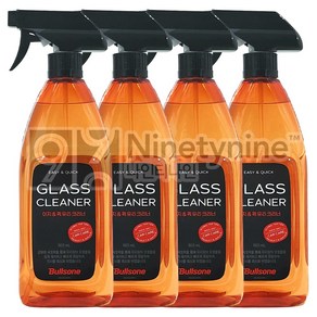 불스원 이지 퀵 유리 크리너-600ml 4개 유리 세정 광택 코팅 보호제, 600ml