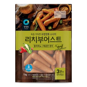 청정원 리치부어스트 할라피뇨, 1개, 즉석반조리식품, 1kg