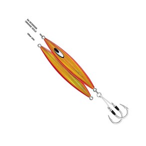 Daiwa Jig Saltwate SASK110G05 Saltiga SLK 메탈지그 113.4g4온스 7/0 보조 후크 오렌지, Oange Gold