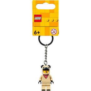 LEGO 854158 - 프렌치 불도그 남자 열쇠고리 / 레고 정품 열쇠고리, 1개