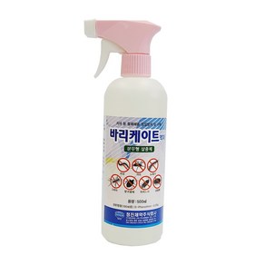 바리케이트 액제 500ml 스프레이 분무형 살충제 불쾌 해충 구제 퇴치제 지네 거미 노래기 그리마 바퀴벌레 쥐며느리 공벌레 약 가정용, 1개, 1개입