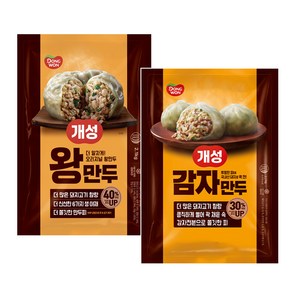 [동원] 개성 왕만두 2.1kg x1개+ 감자만두 2.2kg x1개, 1세트, 4.3kg