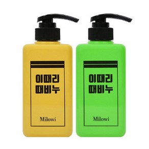 Milowi 이때리 때비누 초록이+노랑이 2개 총 1000ml, 1개