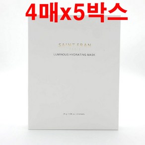 세인트프랑 루미너스 하이드레이팅 마스크팩 100g, 5개, 4개입