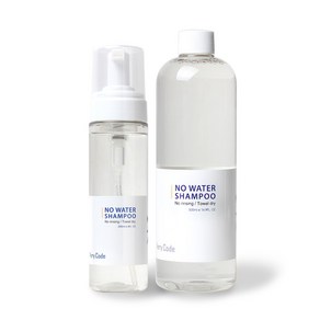 베리코드 물없이 감는 노워터 샴푸 본품200ml + 샴푸 리필500ml 세트, 1개, 500ml