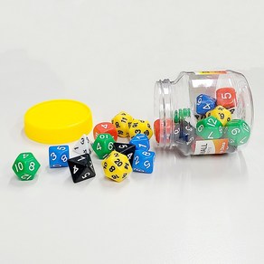 보드게임 다면체 주사위 6종, 정육면체30개, 30개