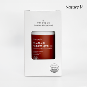 네이처브이 아누카사과 맥주효모 비오틴 500mg 60정, 1개