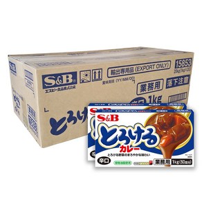 S&B 에스비 업소용 토로케루 카레 매운맛 1kg 1박스 (20개입)