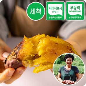 초록미소 해남 친환경 무농약 인증 세척 베니하루카 꿀고구마, 10kg (특상), 1박스