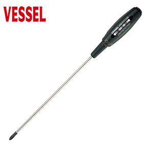 [VESSEL] 베셀 정밀 드라이버 610-1x150mm 고무그립 십자드라이버, 1개